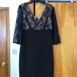 Black lace fancy dress